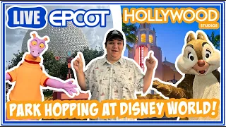🔴Live: Day of Park Hopping at EPCOT & Hollywood Studios! - Rides & Shows - Disney World Livestream