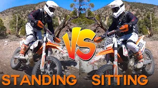 Standing VS Sitting - How to Stand up more on a Dirt Bike.