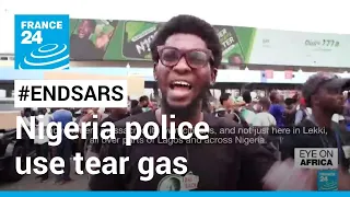 #EndSars: Nigeria police use tear gas on anniversary of fatal protest • FRANCE 24 English