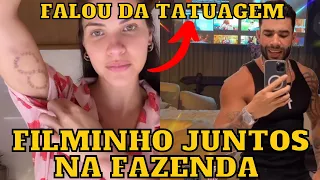 Gusttavo Lima e Andressa Suita assistem FILMINHO JUNTOS em CASA e ela fala sobre remoção da TATUAGEM