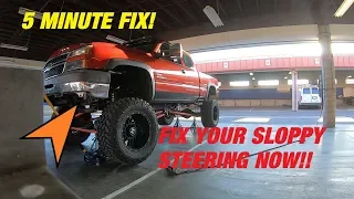 Duramax Steering Box Adjustment! Fix your loose steering!