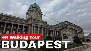 Budapest, Hungry 4K Walking Tour | Chain Bridge to Buda Castle