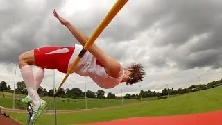 In high jump, your centre of mass goes under the bar