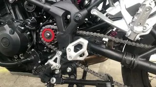 Benelli trk502x 15T sprocket install