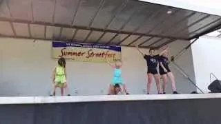 Lilly & Ella Performing at Summer Streetfest 2014 (Woodstock, Ontario)