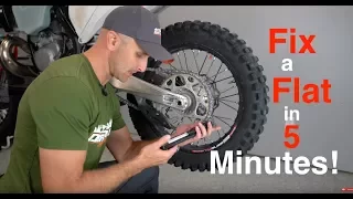 Fix a Flat Dirt Bike Tire with a Tire Plug in 5 minutes  - TUbliss