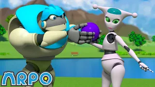 Battle of the Bots - ARPO Vs Nannybot!! | ARPO The Robot | Funny Cartoons for Kids | Arpo and Daniel