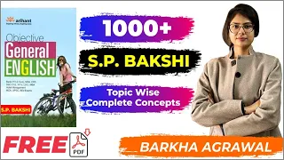 SP Bakshi : Noun Class for SSC CGL || CHSL || CPO || IB ACIO II By Barkha Agarwal.