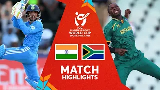 India v South Africa | Semi-final Match Highlights | U19 CWC 2024