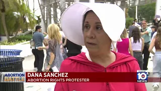 Abortion rights advocates protest in South Florida
