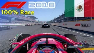 F1 2018 - 100% Race @ Autódromo Hermanos Rodríguez, Mexico in Räikkönen's Ferrari