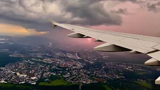 [4K] – Severe Turbulence & Thunderstorms – FRA Landing – Lufthansa – Airbus A321-200 – SCS Ep. 700