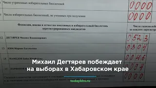 Михаил Дегтярев побеждает на выборах в Хабаровском крае