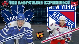 🔵TORONTO MAPLE LEAFS vs. NEW YORK RANGERS | Live NHL Hockey | Play by play | Watch party