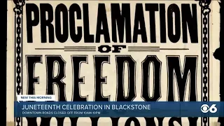 Juneteenth celebration in Blackstone