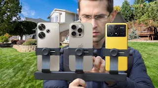 Poco f6 Vs iPhone 15 Pro Max Vs Poco X6 Pro Camera Test Comparison