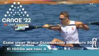 K1 1000m men final A Canoe sprint World Championships Dartmouth 2022