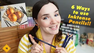 The Top 6 ways I use Derwent Inktense Pencils!