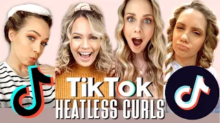 Hairstylist tries TikTok Heatless Curls... AMAZED - Kayley Melissa