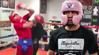 Ryan Garcia vs Rolly Sparring