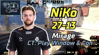 CS2 POV | NiKo (27-13) (Mirage) | FACEIT Ranked | Feb 24, 2024 #cs2 #demo #g2 #pov