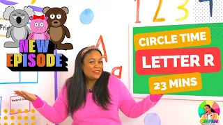 Circle Time with Ms. Monica - Songs for Kids -  Preschool Lesson - Letter R, Number 11 -  Episode 10