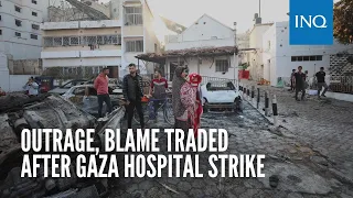 Outrage, blame traded after Gaza hospital strike