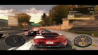 NFS Most Wanted Black Edition - Challenge Series Event 10 1st Try(AetherSX2 HD)