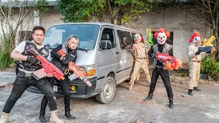 LTT Films : Silver Flash S.E.A.l X Nerf Guns Attack Rocket Mask Sweep Gang In Guns Exhibition