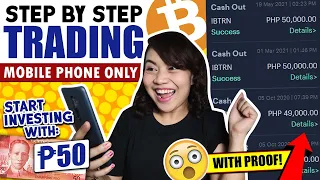 Bitcoin Trading at ₱50 Using PHONE! + ₱150,000: CASH-OUT w/ Proof | PDAX App TUTORIAL #StartWithPDAX