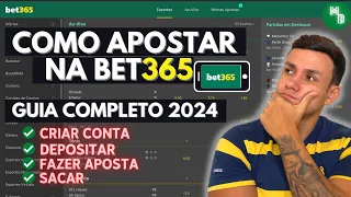 COMO APOSTAR NA BET365 PELO CELULAR E PC - [INICIANTES 2024]