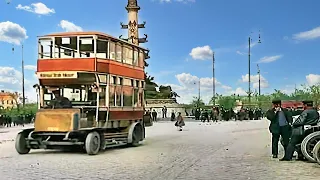 Vienna, Austria 1920 in color [60fps,Remastered] w/sound design added