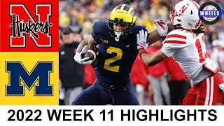 #3 Michigan vs Nebraska Highlights | College Football Week 11 | 2022 College Football Highlights