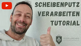 Wie verarbeitet man Scheibenputz? - Tutorial