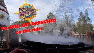 We got SOAKED on Popeyes Rapids at Islands of Adventure + Semi-Secret spot for Velocicoaster!