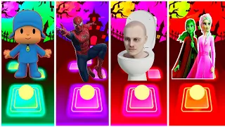 Pocoyo vs Spiderman vs Skibidi Toilet vs Frozen ll 🎶 Who Will Win 👑