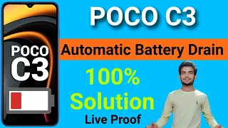 How To Solve Battery Drain Problem For Poco C3 | Poco C3 battery drain problem | Poco C3