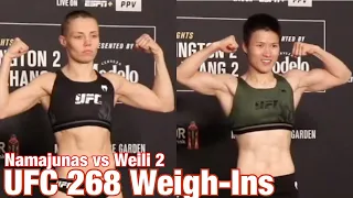 UFC 268 Official Weigh-Ins: Rose Namajunas vs Zhang Weili 2