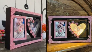 DIY how to make photo frame 🖼️ homemade @SGHOMECRAFT