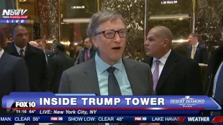 WOW: Billionaire BILL GATES Meets with Donald Trump at Trump Tower - Discusses "Innovation" -FNN