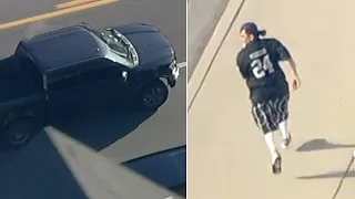 Witnesses say carjacking suspect fired AR-15-style rifle in final scene of dangerous LA, OC chase