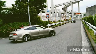 【大黒】爆音のAudi A7 加速サウンド