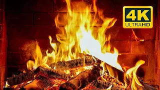 🔥 Cozy Fireplace 4K (12 HOURS). Fireplace with Crackling Fire Sounds. Fireplace Burning 4K