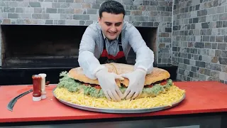 the biggest burger with chef  burak