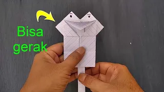 CARA MEMBUAT MAINAN DARI KERTAS, MULUT BERGERAK | ORIGAMI