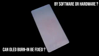 Can you fix a Oled screen burn in via software?