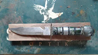 Restoration of old survival knife.