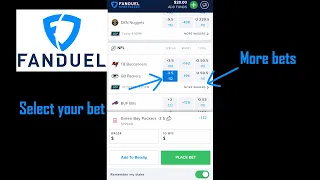 How to place a bet on FanDuel Sports Book App | 2021