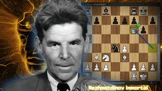 One of the Greatest Chess Games of the 20th Century - The Rashid Nezhmetdinov Immortal