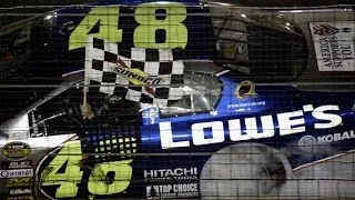 5/29/05 - Charlotte - Johnson's last lap pass of Labonte claims third consecutive Coca-Cola 600 win